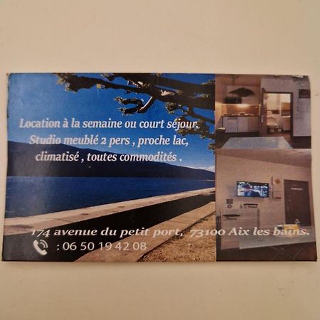 Studio Meuble Au Rdc , Proche Lac Aix-les-Bains Eksteriør billede